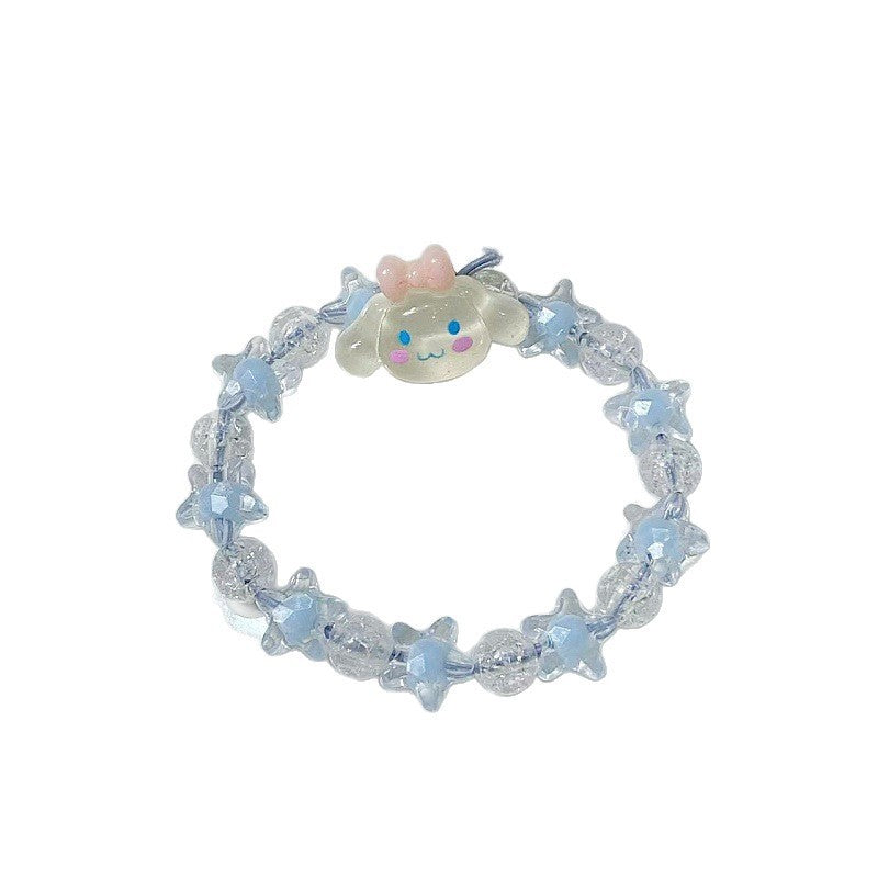 Verspieltes Armband mit Sternen und Niedlichem Anhänger Karnz