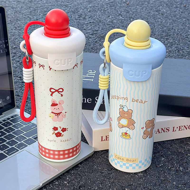 Damen lustige Katzen-Trinkflasche Karnz