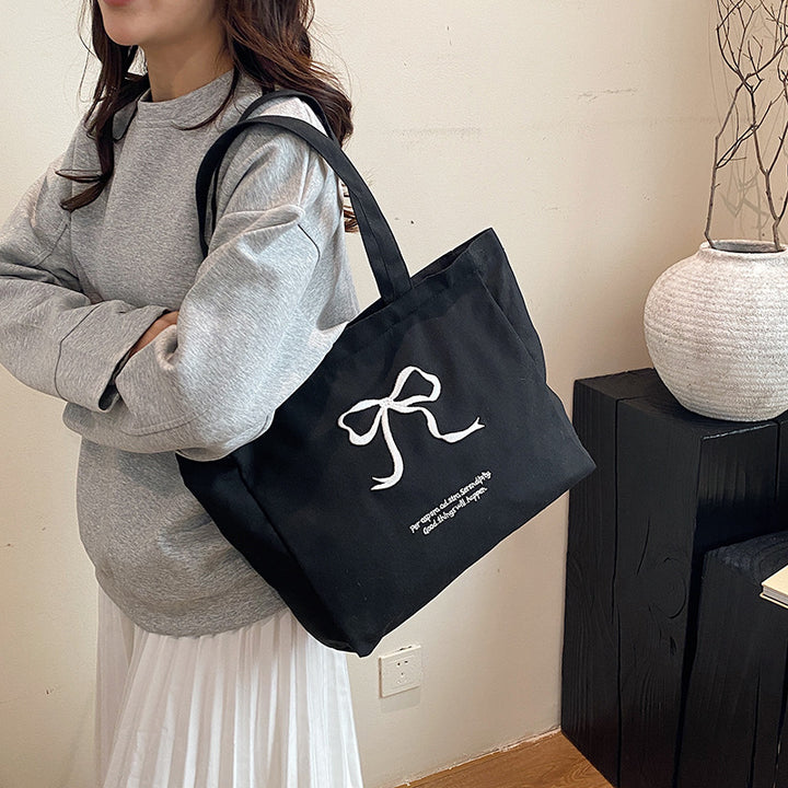 WoStylish Übergroße Canvas Tragetasche Karnz