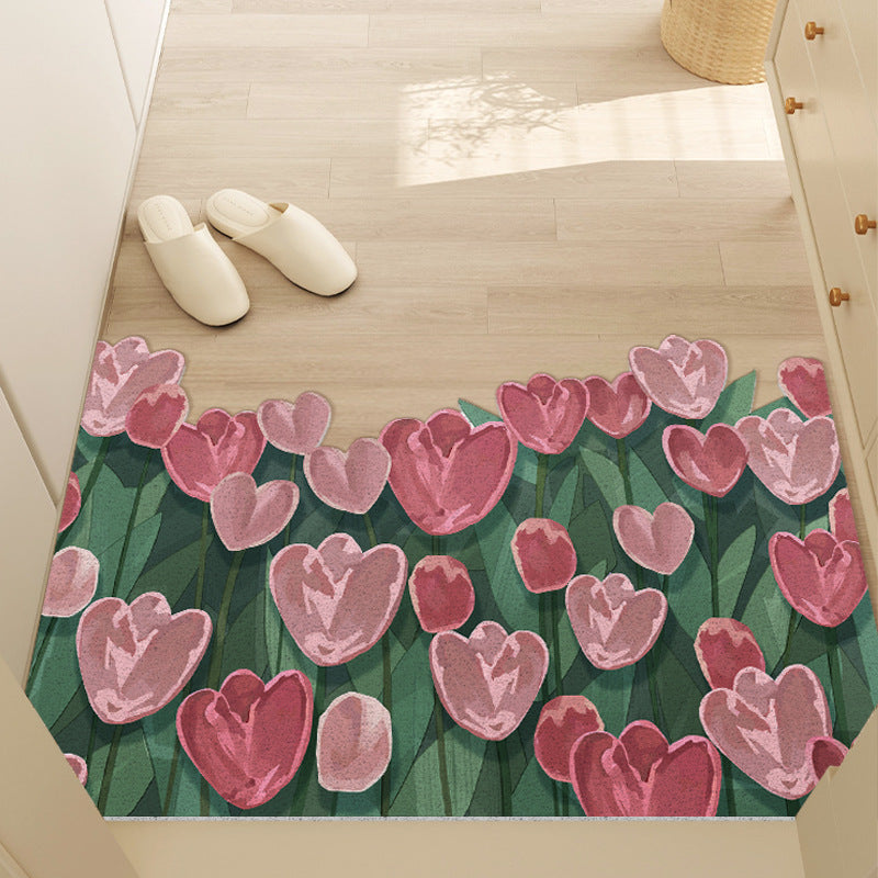 Blumenmuster rutschfeste Bodenschoner