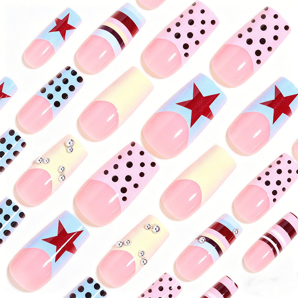 Abstract Design Press-On Nail Art Tips Karnz