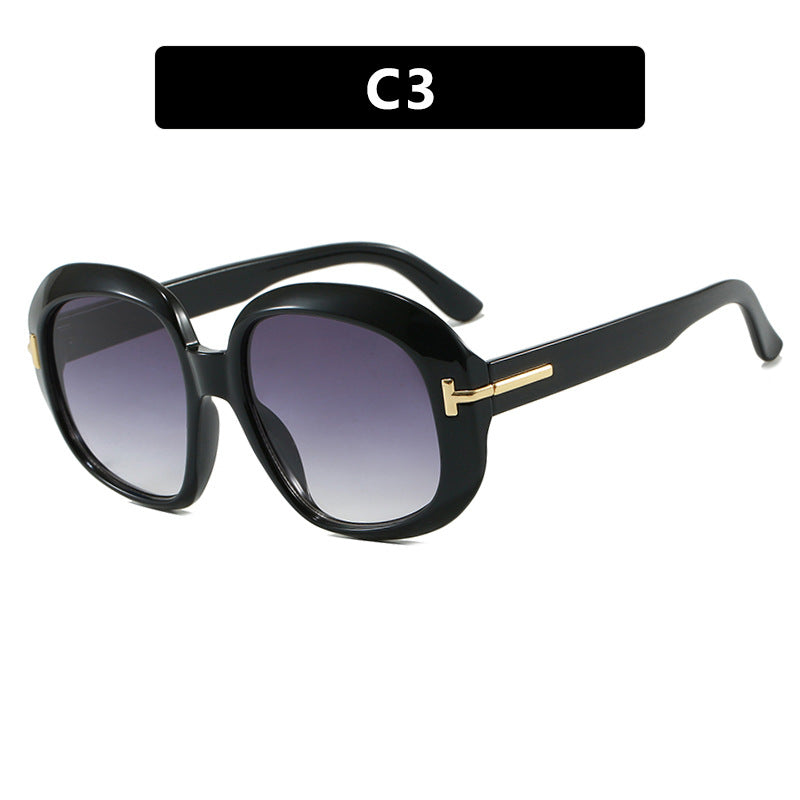 Damen oversized Sonnenbrille mit eleganter Rahmenstruktur und UV-Schutz Karnz