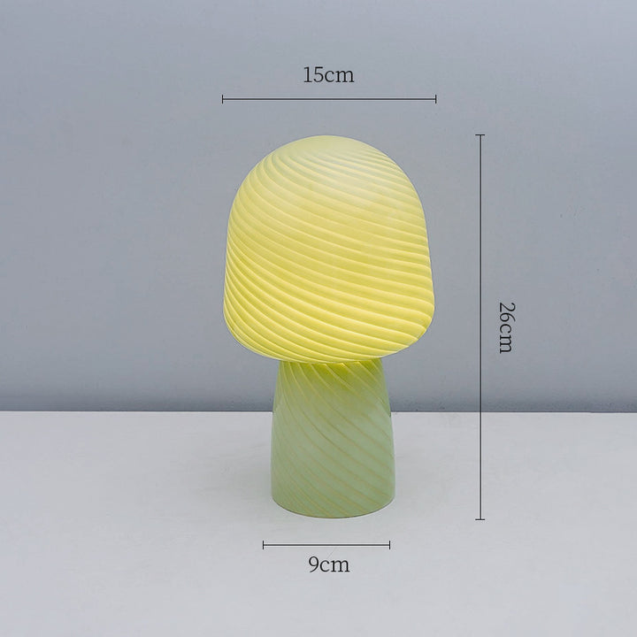 Pilzförmige dekorative Tischlampe