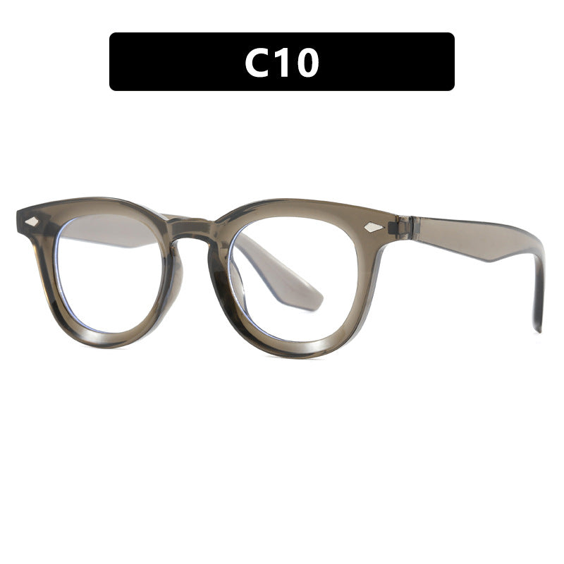 Damen modische Cat-Eye Sonnenbrille mit transparentem Rahmen Karnz