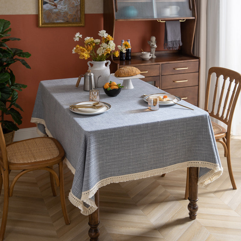 Dekorative strukturierte Tischdecke