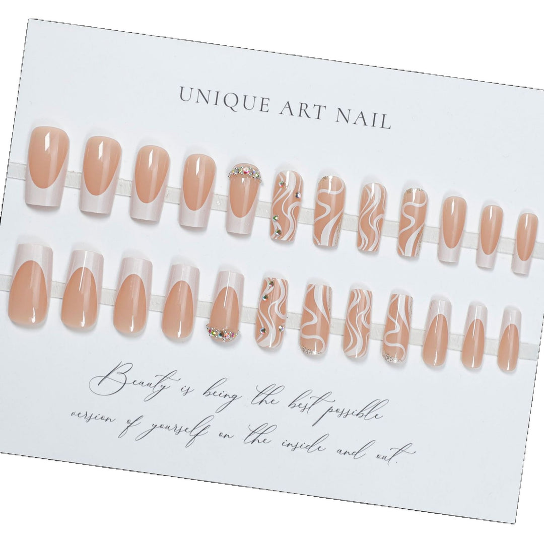 Künstlerische Gel-Nagelspitzen-Set Karnz