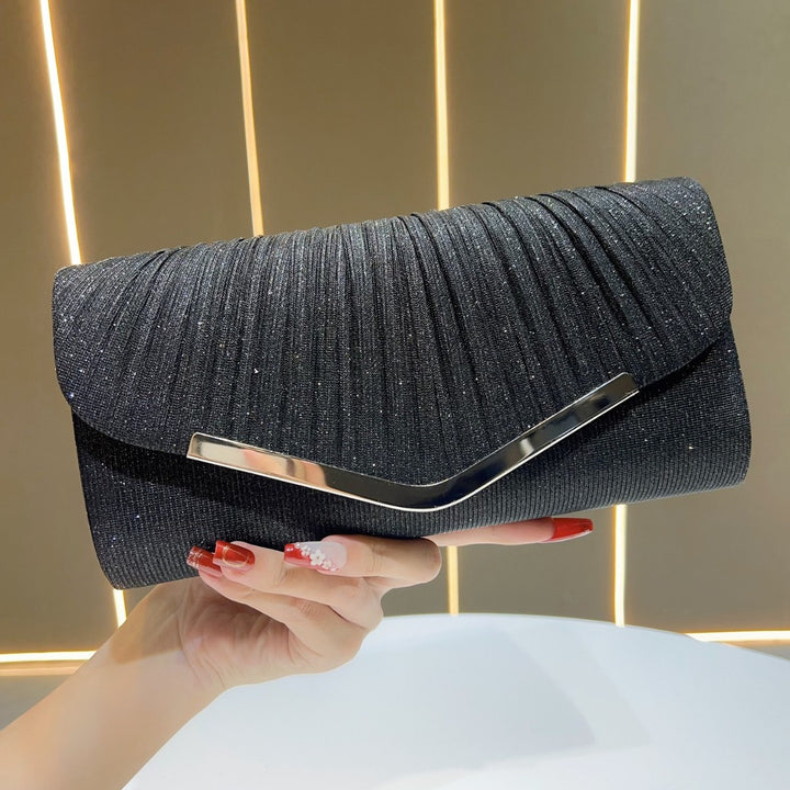 Elegante Plissierte Clutch-Tasche