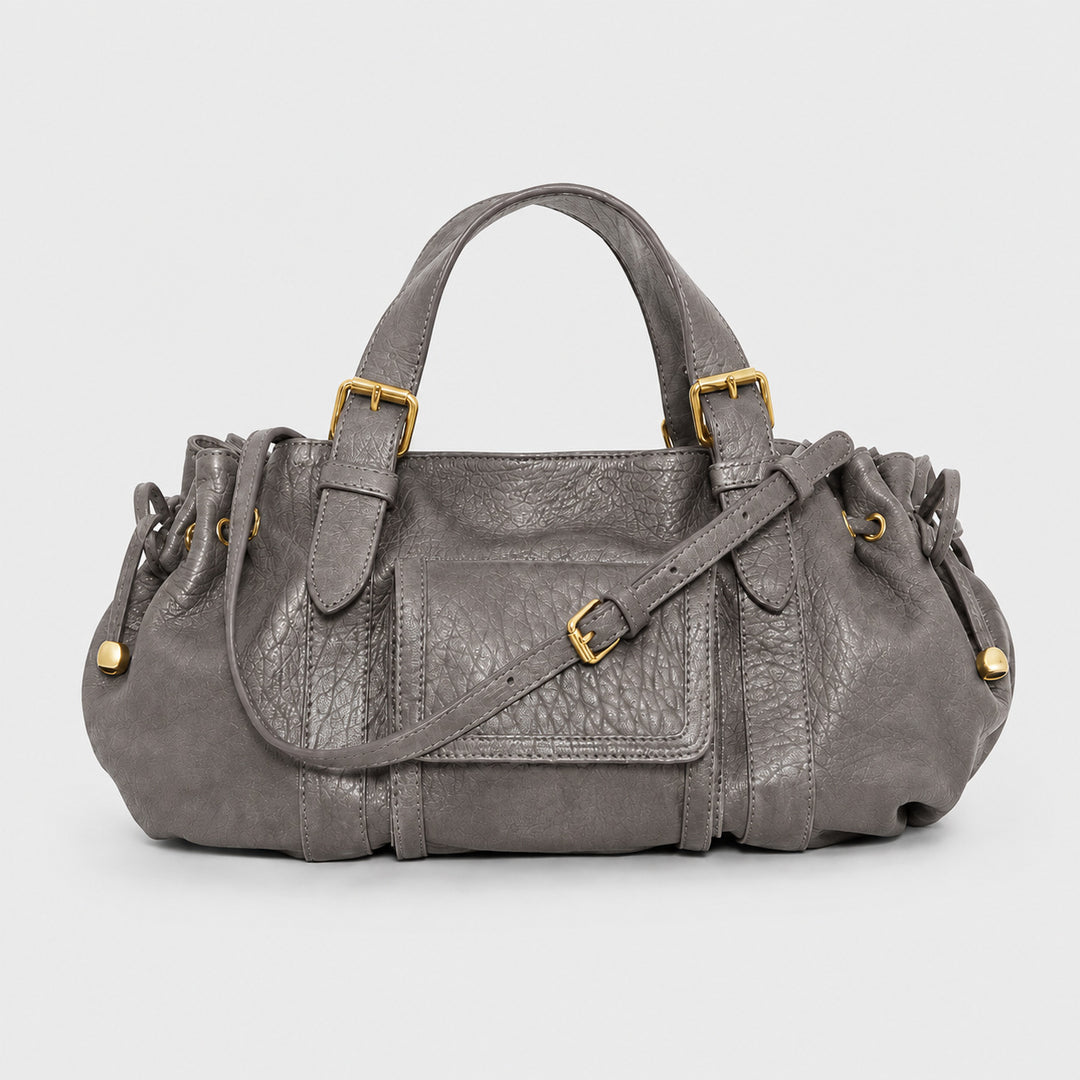 Luxuriöse Texturierte Lederhandtasche