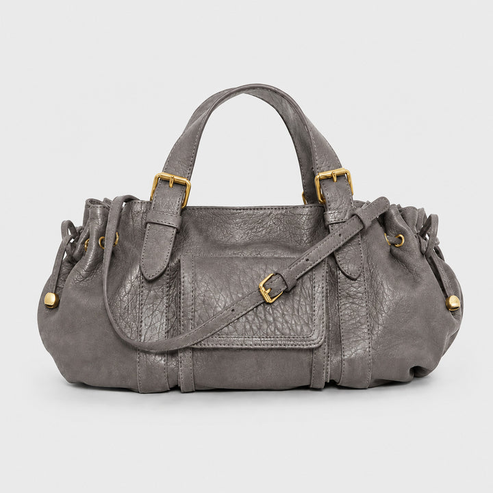 Luxuriöse Texturierte Lederhandtasche