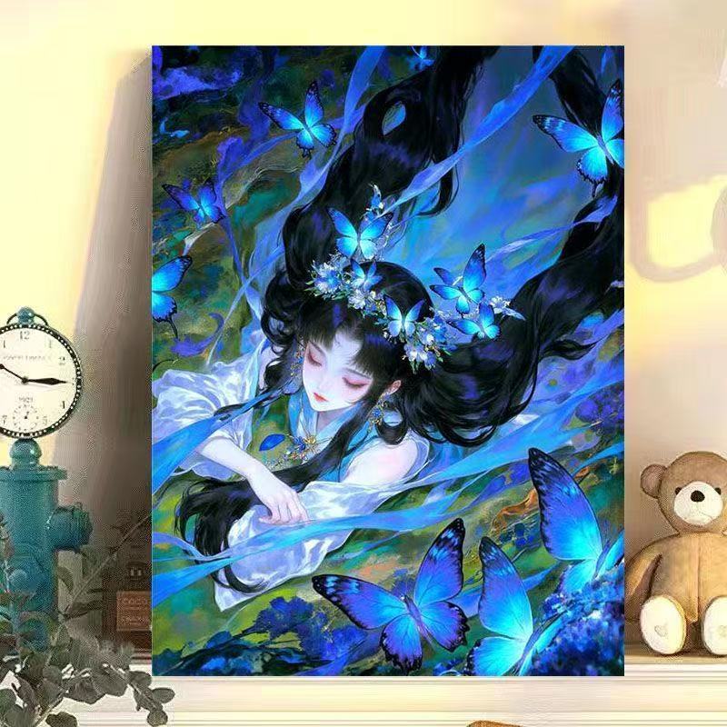 Floral Fantasy Kunst Leinwanddruck Karnz