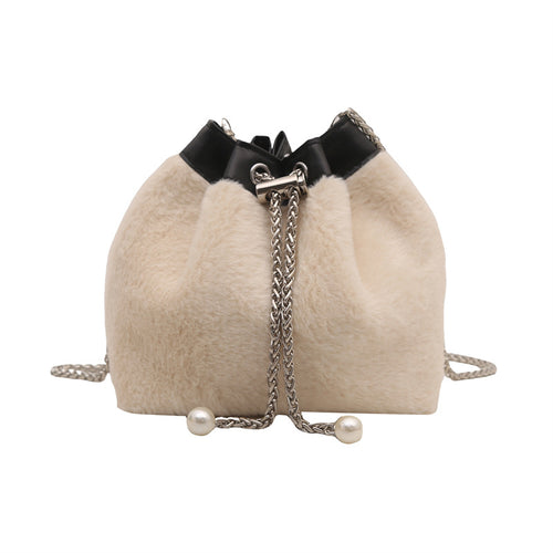 Faux Fur Bucket Bag