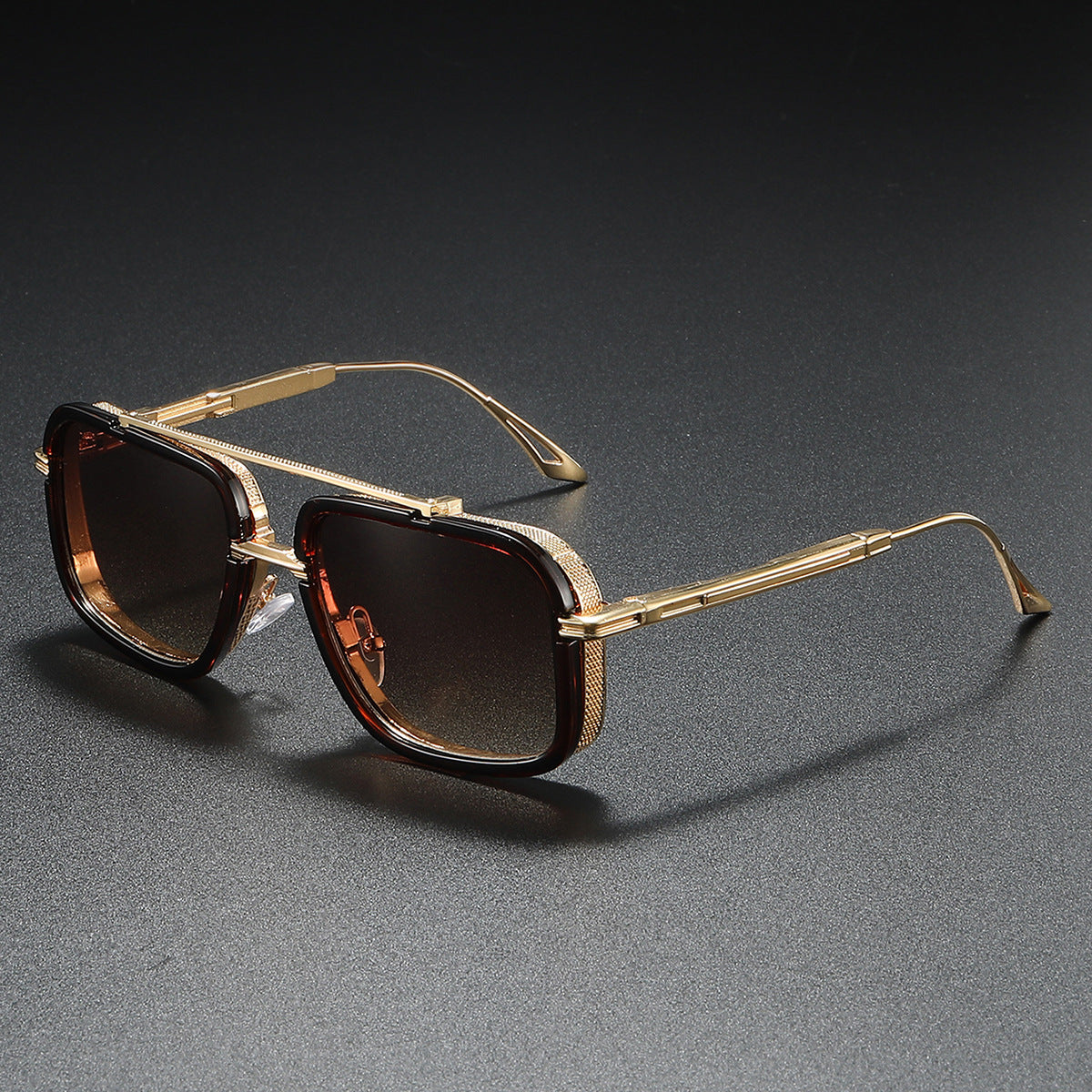 Damen Sonnenbrille mit luxuriösem Metallrahmen und stylischen Details Karnz