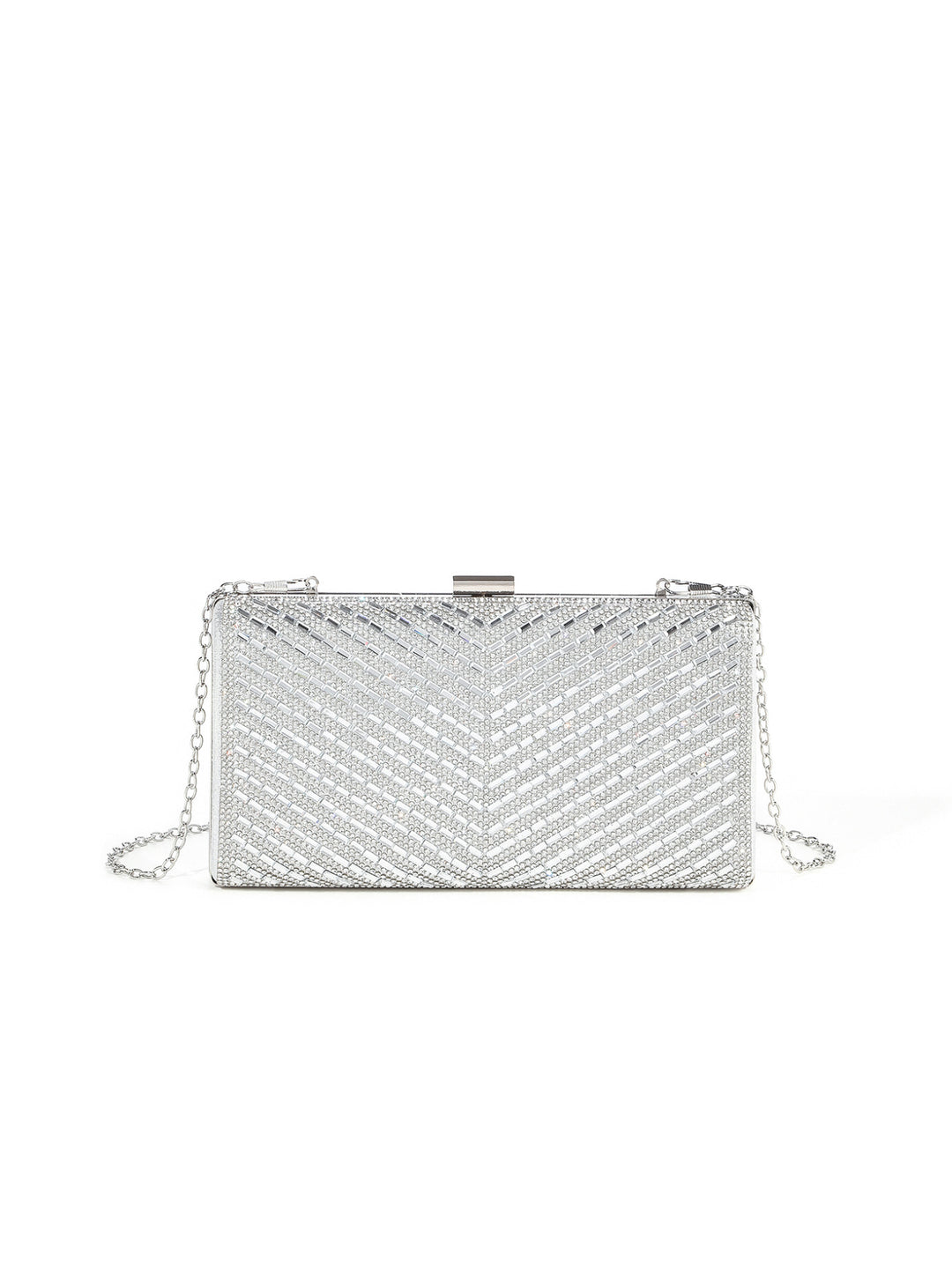 Opulente mit Kristallen verzierte Abendclutch