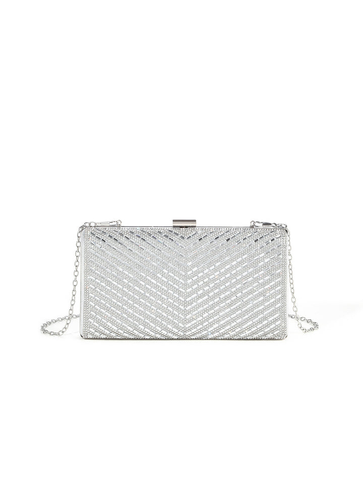 Opulente mit Kristallen verzierte Abendclutch
