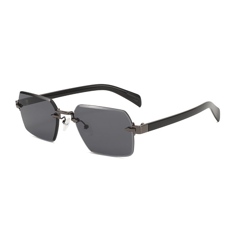 Damen modische Sonnenbrille mit quadratischem Rahmen und gradienten Gläsern Karnz