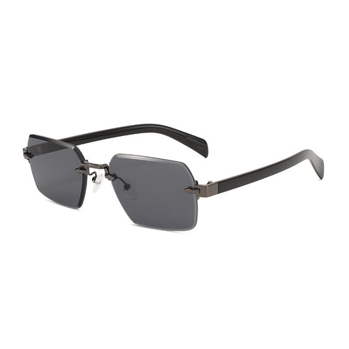 Damen modische Sonnenbrille mit quadratischem Rahmen und gradienten Gläsern Karnz