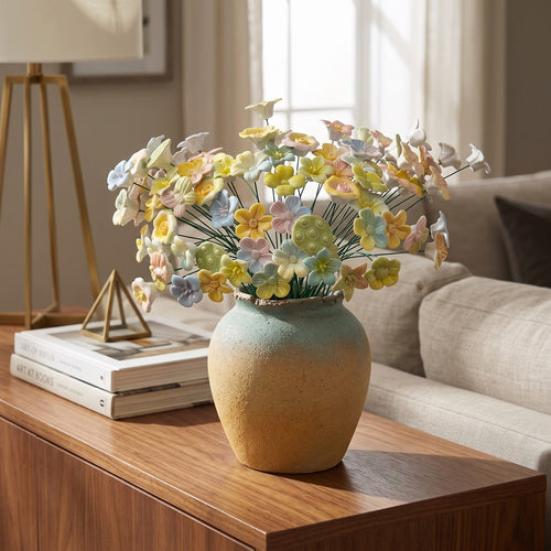 Künstlerische florale Skulptur