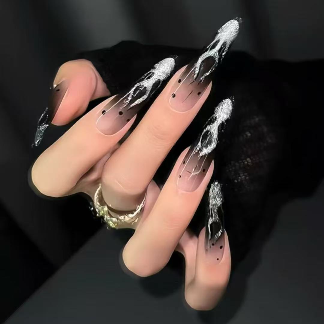 Künstlerisches Langes Stiletto-Nail Art Set Karnz