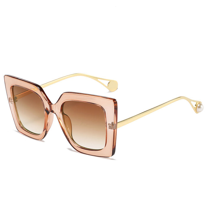 Oversized Geometrische Mode Sonnenbrille Karnz