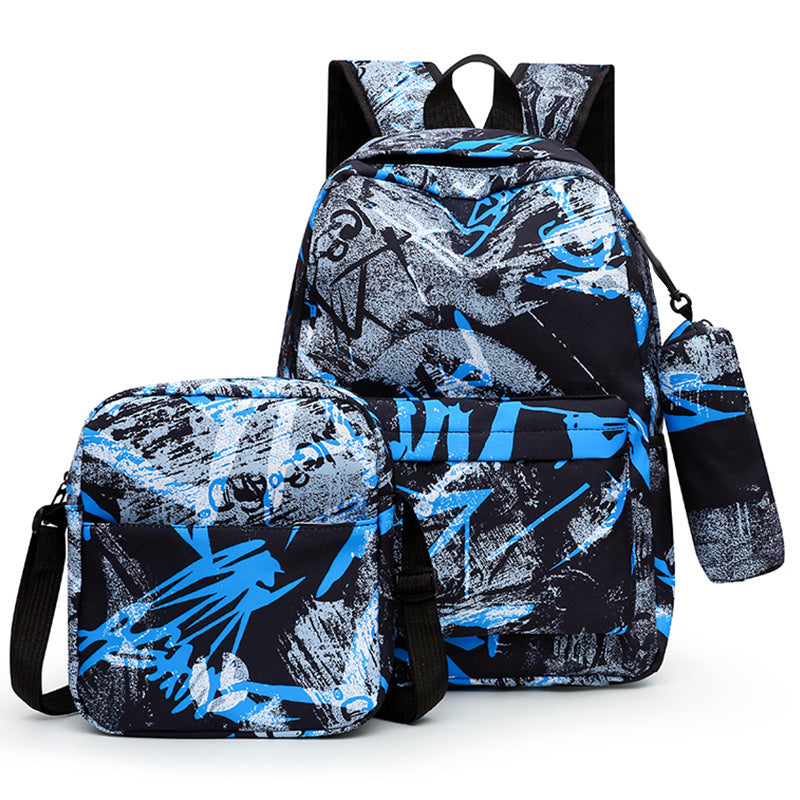 Graffiti-Druck Multifunktionaler Rucksack-Set Karnz