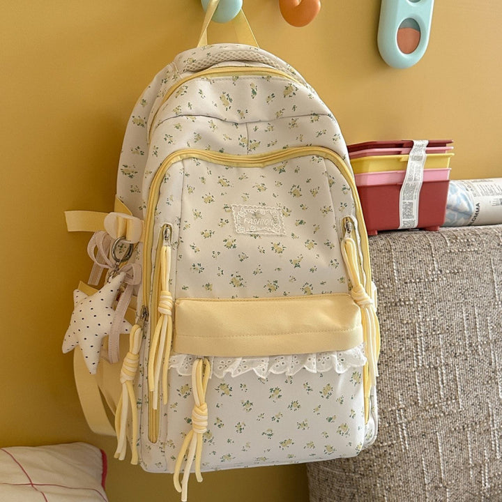 Stylische Blumenmuster-Rucksack Karnz
