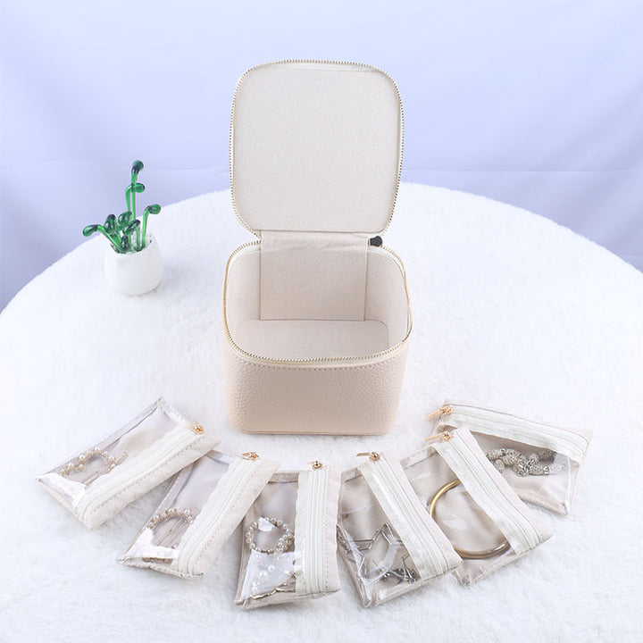 Kosmetik-Organizer Handtasche mit Transparenten Fächern Karnz