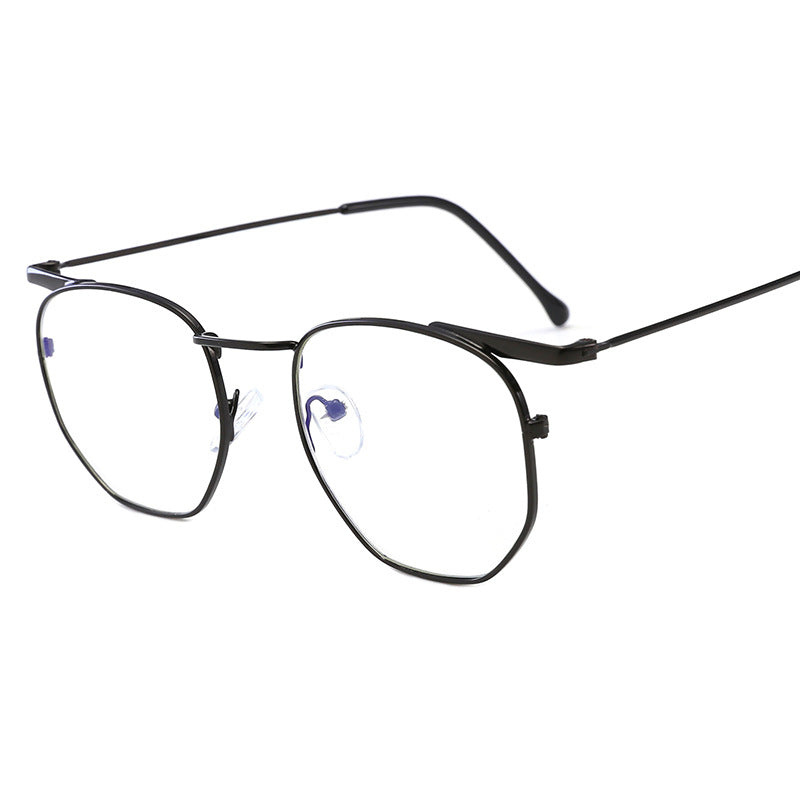 Damen modische rechteckige Brille mit elegantem Metallrahmen Karnz
