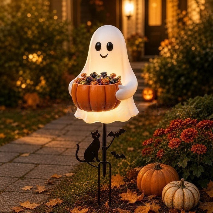 Dekorativer Halloween-Geist Gartenstecker Karnz
