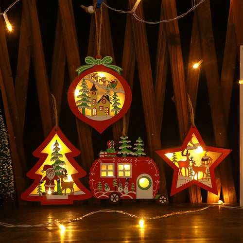 Dekorativer Weihnachtsstern mit LED-Beleuchtung Karnz