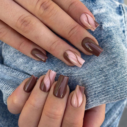 Premium Press-On Nagelkunstset mit eleganten Designs Karnz