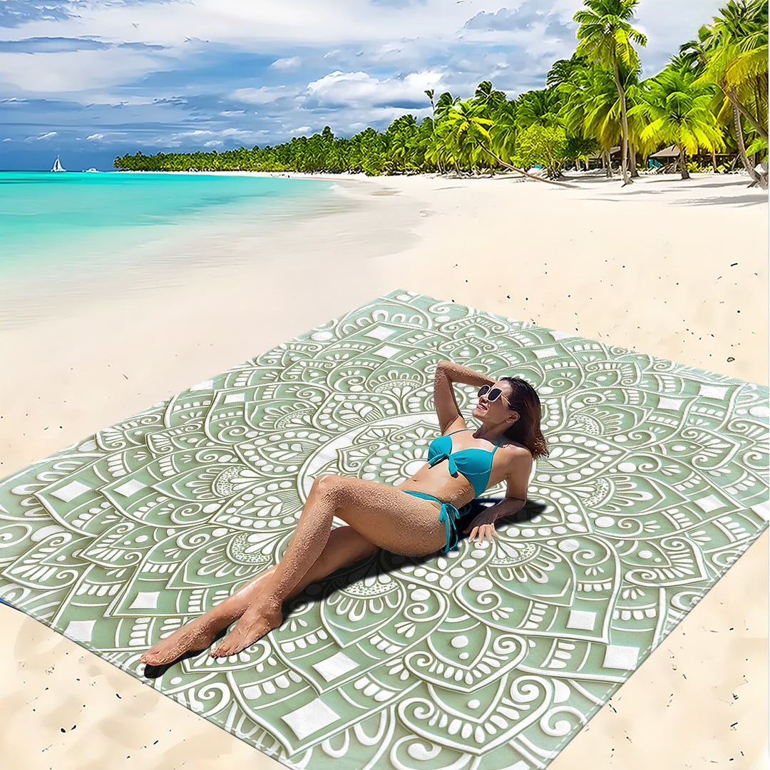 Mandala Design Strandmatte Karnz