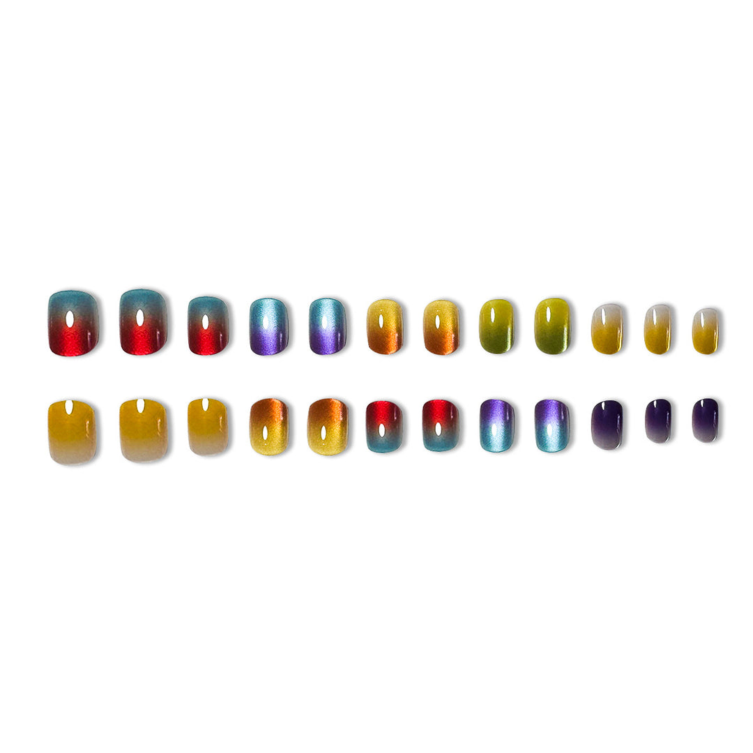 Iridescente Nagelkunstverlängerungen Karnz