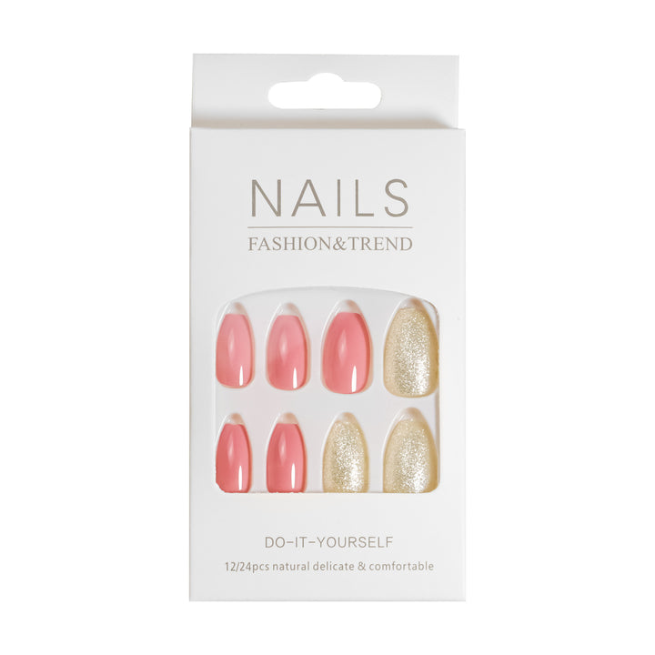 Künstlerisches Grafik Press-On Nagelset Karnz