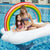 Damen Aufblasbare Wellness-Liege mit Regenbogen-Dekor Karnz