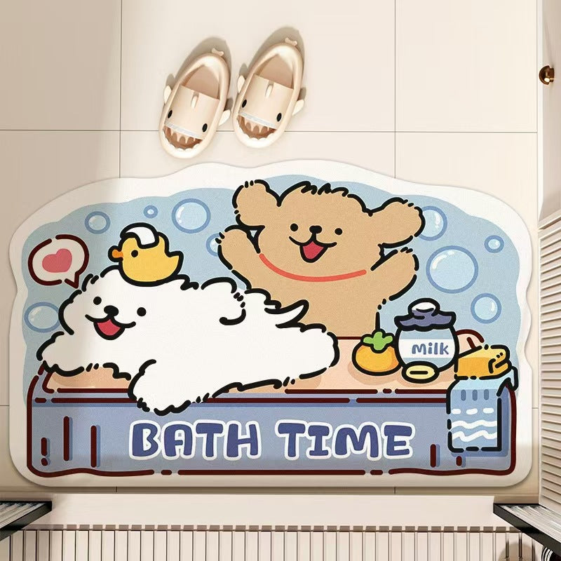 Cartoon Badmatte Karnz