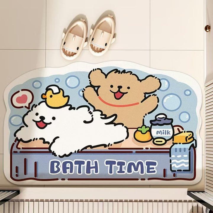 Cartoon Badmatte Karnz
