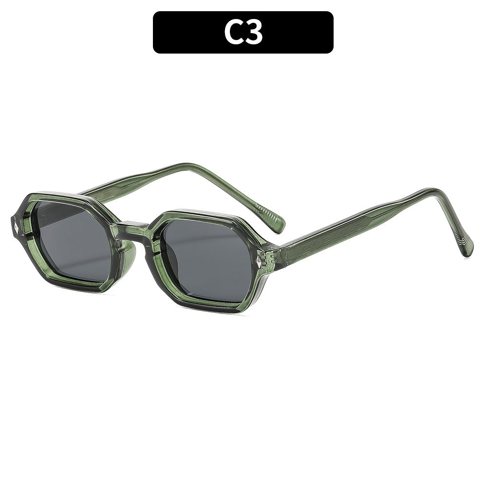 Geometrische sechseckige Sonnenbrille