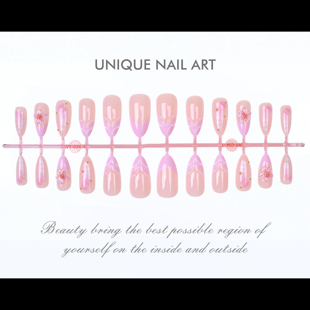 Blumen Kunst Press-On Nagel Set Karnz