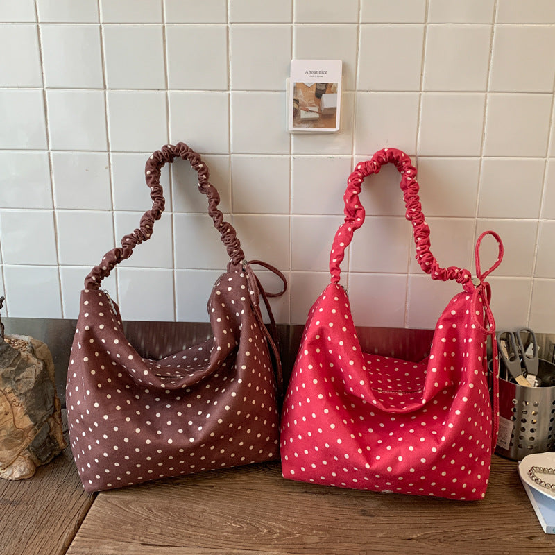 Polka Dot Hobo Tasche