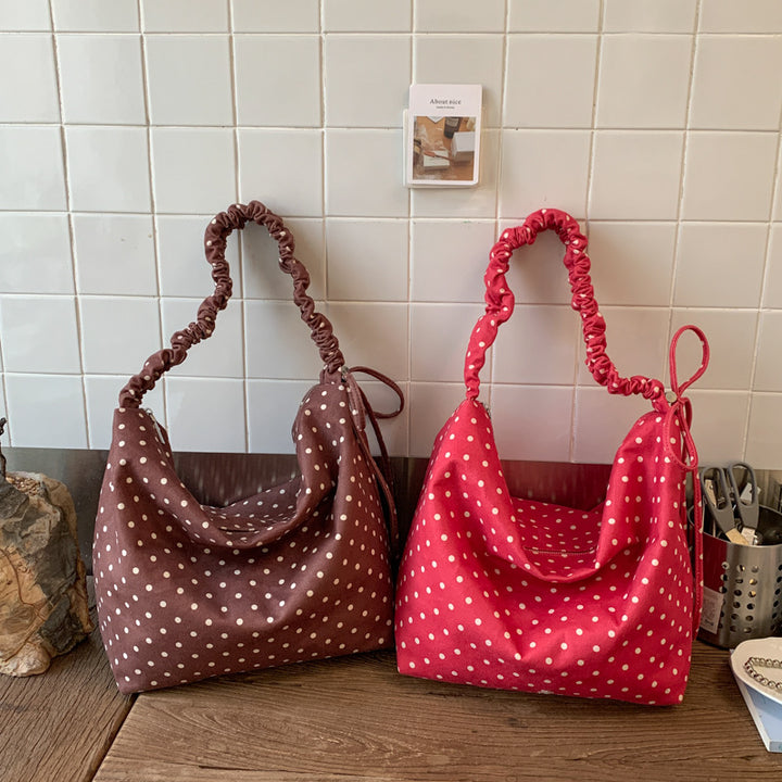 Polka Dot Hobo Tasche