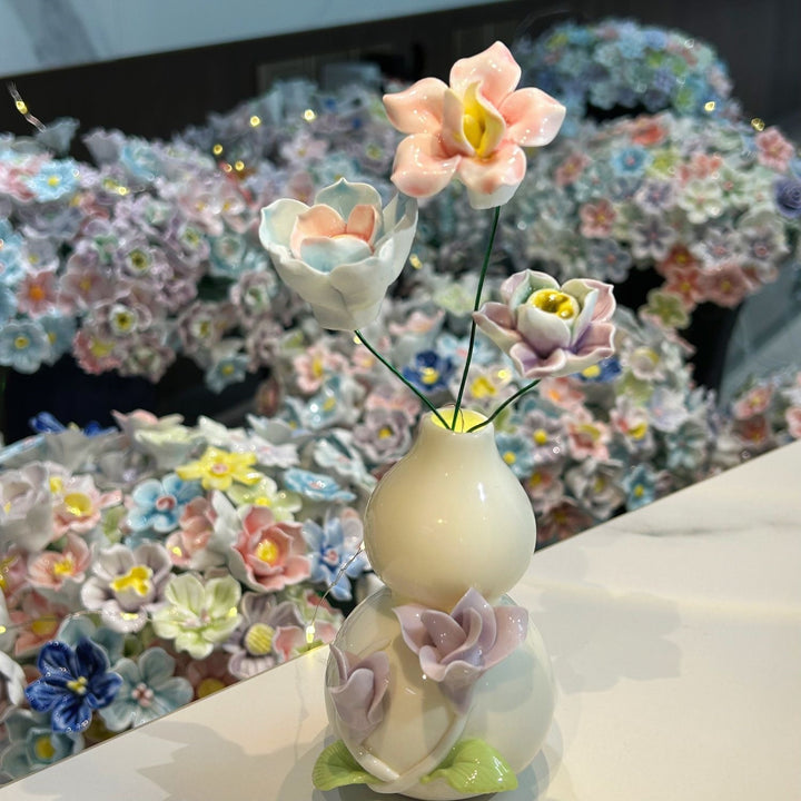 Dekorativer Keramikk Blumen Vase