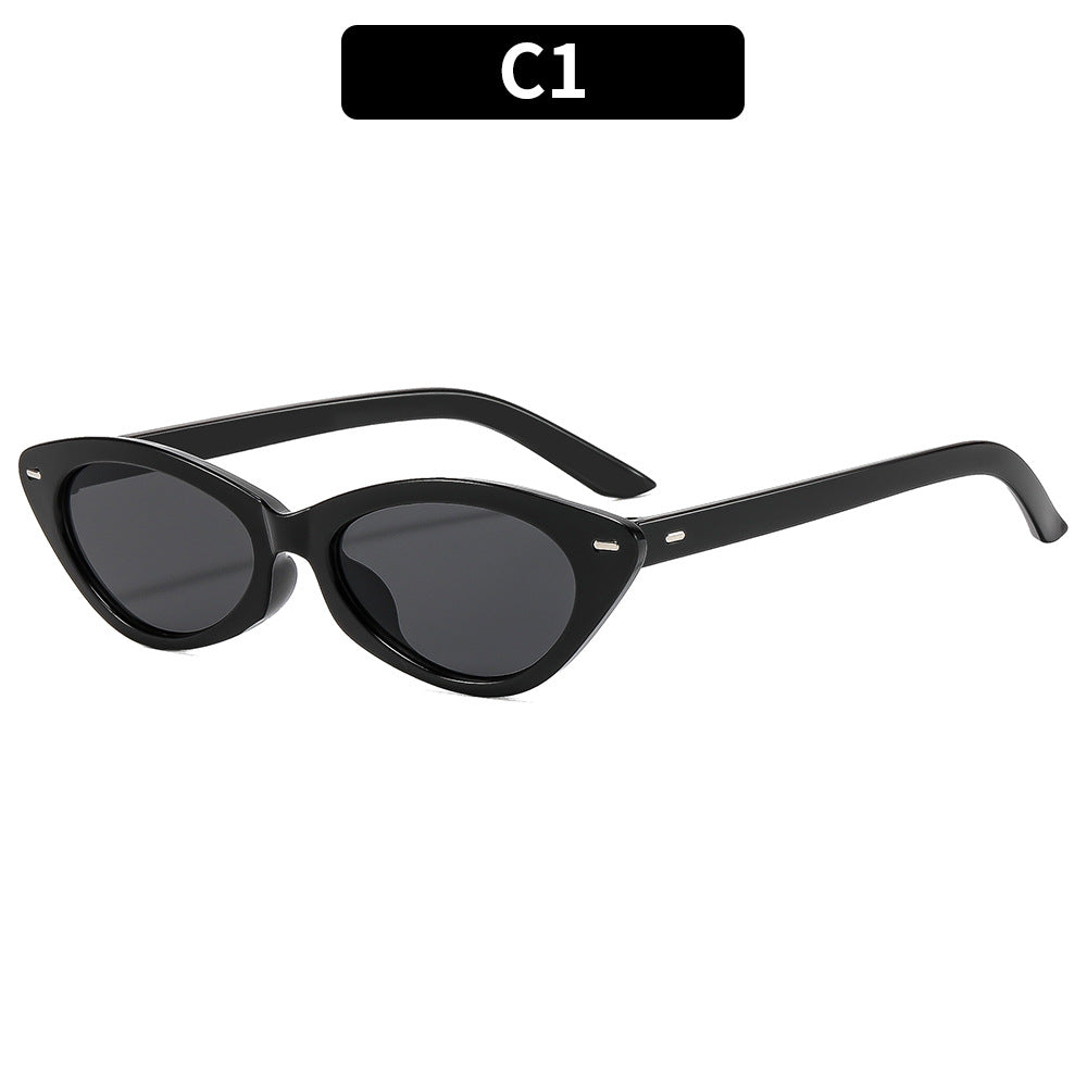 Vintage-inspirierte Katzenaugen-Sonnenbrille Eleganter Look