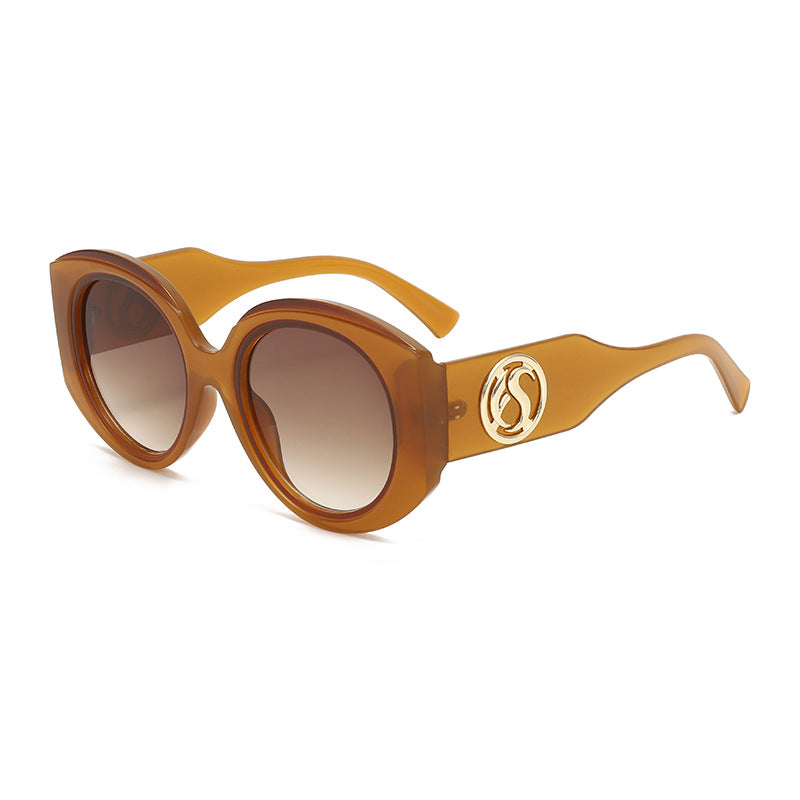 Damen moderne Sonnenbrille im auffälligen oversized Design Karnz