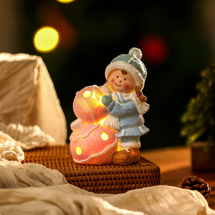 Dekorative Weihnachtsfigur im Schneemann-Design Karnz