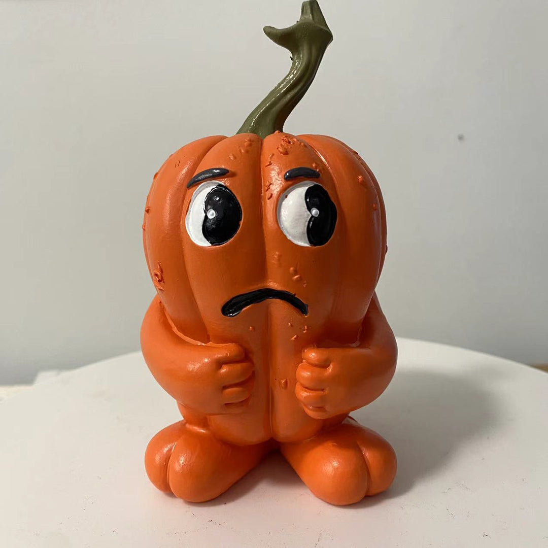 Lustige Halloween Kürbisfigur Karnz
