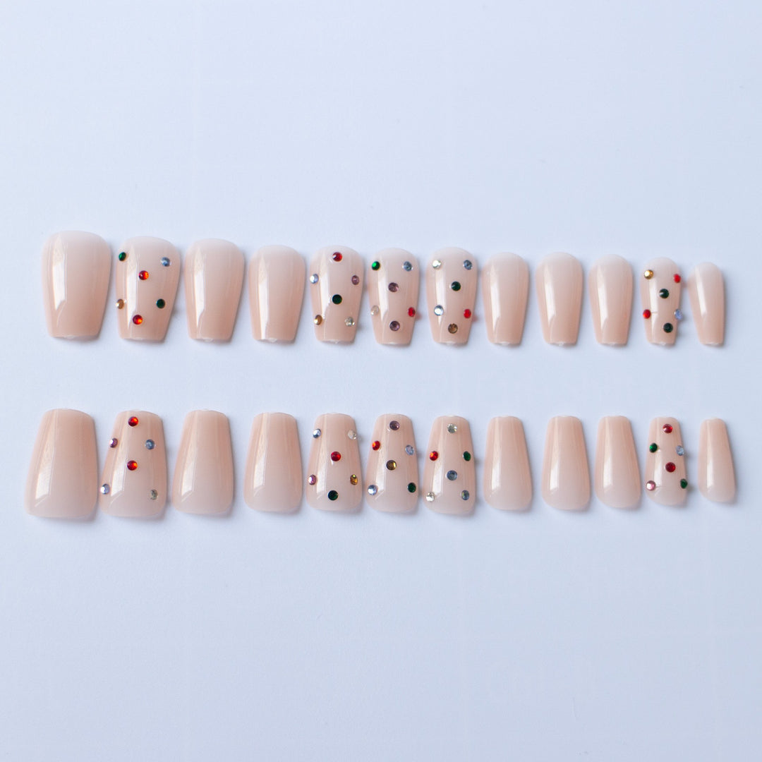 Glitzerndes Strass-Nagelkunst-Set