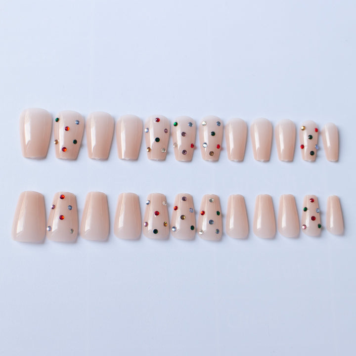 Glitzerndes Strass-Nagelkunst-Set