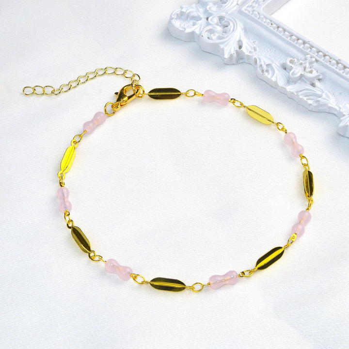Elegante Edelstein Fußkette Karnz
