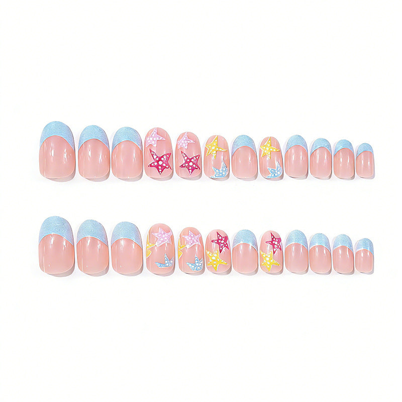 Künstlerische Seestern Nagelkunst Karnz