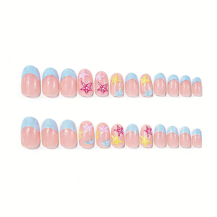 Künstlerische Seestern Nagelkunst Karnz